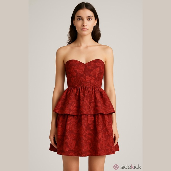 Altar'd State Dresses & Skirts - Altar’d State Red Strapless Dress
